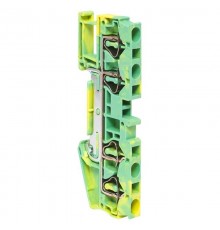 Колодка клеммная пружинная JXB-ST-4 4 вывода земля EKF  plc-jxb-st-4-4-pen  EKF