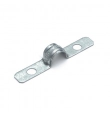 Скоба металлическая двухлапковая усиленная противопожарная СМДУ d10-11 мм отв. d 6,5 мм (100 шт/уп) Промрукав  PR13.02433  Промрукав