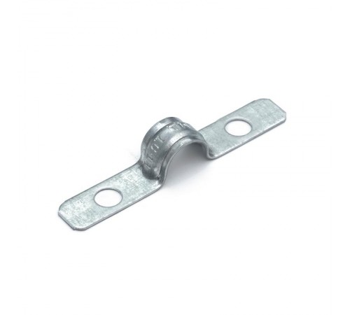 Скоба металлическая двухлапковая усиленная противопожарная СМДУ d10-11 мм отв. d 6,5 мм (100 шт/уп) Промрукав  PR13.02433  Промрукав