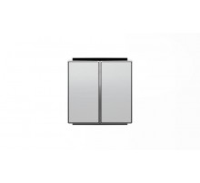 Клавиша для 2-клавишных выключателей/переключателей/кнопок, серия SKY, цвет серебристый алюминий2CLA851100A1301 ABB