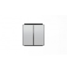 Клавиша для 2-клавишных выключателей/переключателей/кнопок, серия SKY, цвет серебристый алюминий2CLA851100A1301 ABB