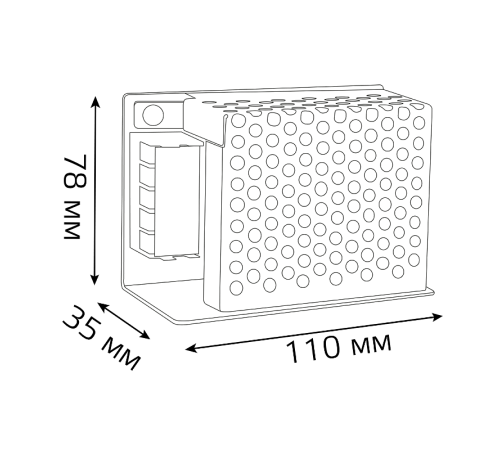 Блок питания 75W 24V IP20 1/120  202002075  Gauss