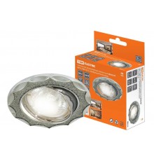 Светильник точечный встраиваемый под лампу поворотный СВ 02-07 MR16 50Вт G5.3 серебряный блеск/хром  SQ0359-0039  TDM