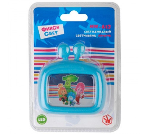 Ночник - светильник светодиодный  NN-613-SW-BU ФИКСИКИ в розетку с выключателем синий   Б0019136  ЭРА