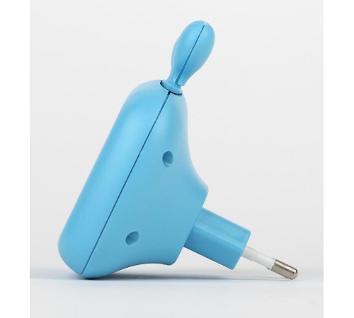 Ночник - светильник светодиодный  NN-613-SW-BU ФИКСИКИ в розетку с выключателем синий   Б0019136  ЭРА