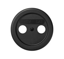 Simon 88 Накладка на телевизионную розетку R-TV+SAT цифровую, S88, графит  88097-38  Simon