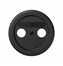 Simon 88 Накладка на телевизионную розетку R-TV+SAT цифровую, S88, графит  88097-38  Simon