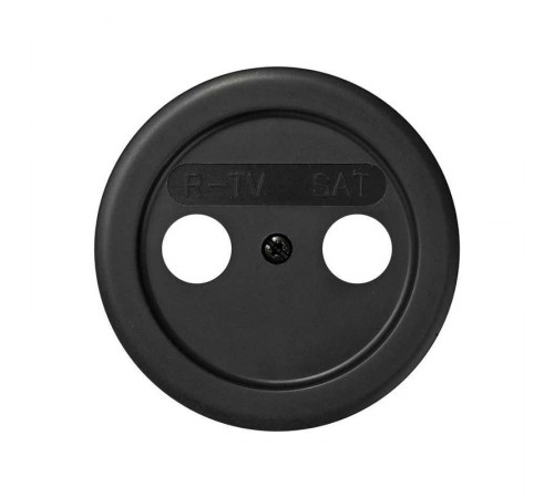Simon 88 Накладка на телевизионную розетку R-TV+SAT цифровую, S88, графит  88097-38  Simon