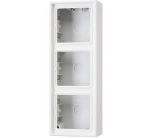 Рамка для вертикальной и горизонтальной установки, 3 поста, накладной монтаж; дюропласт; белый; LS990  LS583AWW  Jung