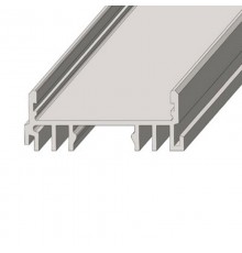 Профиль алюминиевый для светодиодной ленты накладной  3612-2, 2 метра  146-245  REXANT