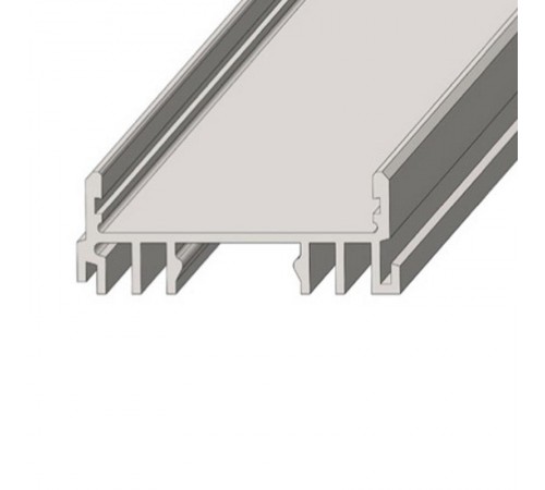 Профиль алюминиевый для светодиодной ленты накладной  3612-2, 2 метра  146-245  REXANT