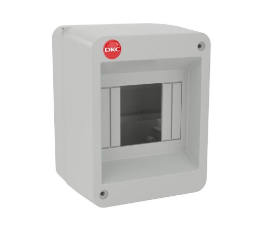 Щиток настенный, ral 7035, без крышки, 4мод. (ВхШхГ) 100х135х90 IP20  82004  DKC