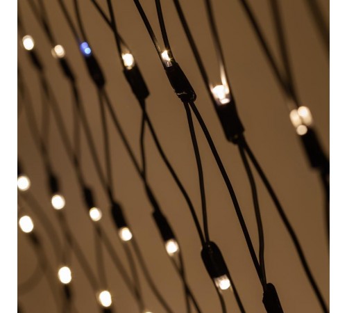 Светодиодная новогодняя гирлянда ERAPS-SKW2 нить 2x3 м тёплый белый свет 300 LED  Б0051898  ЭРА