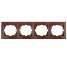 1-504-10 Intro Рамка на 4 поста гор., СУ, Plano, венге  Б0030104  Intro