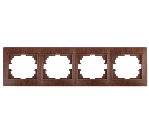 1-504-10 Intro Рамка на 4 поста гор., СУ, Plano, венге  Б0030104  Intro