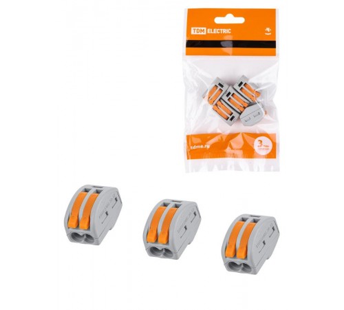 Соединительная клемма СК-412 (2,5мм2) (5 шт/упак)  SQ0527-0011  TDM