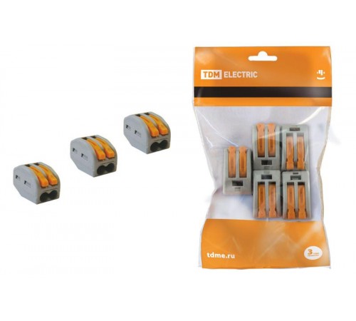 Соединительная клемма СК-412 (2,5мм2) (5 шт/упак)  SQ0527-0011  TDM