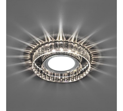 Светильник встраиваемый с LED подсветкой CD985 потолочный MR16 G5.3 прозрачный  32662  Feron