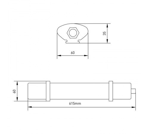 Светильник светодиодный промышленный линейный IP65 20Вт 600х60х30мм 1600Лм Ra>80 4000K мат SPP-3-20-4K-M  Б0041973  ЭРА