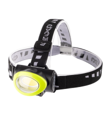 Фонарь светодиодный налобный H5-L3W-gn налобн. 3Вт COB, 3xAAA, зел.  .5027534  ФАZА