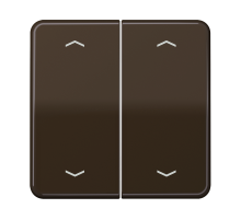 Клавиши для сдвоенной кнопки BCU; коричневая  CD595MPBR  Jung