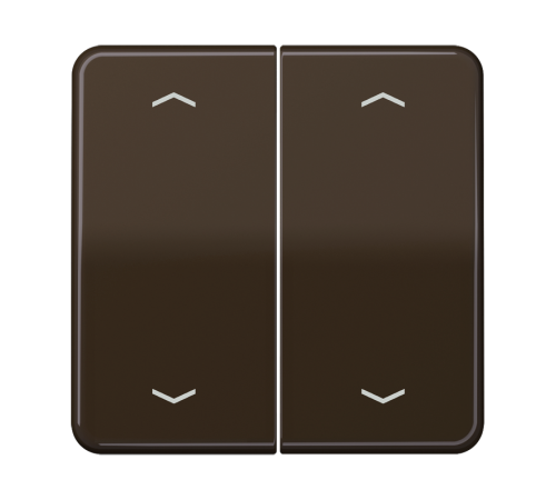Клавиши для сдвоенной кнопки BCU; коричневая  CD595MPBR  Jung