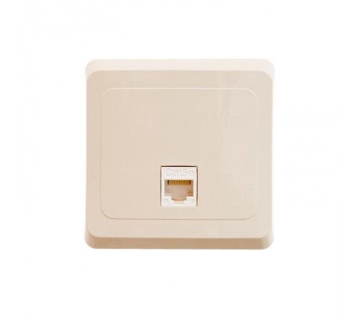 Этюд Кремовый С/У Розетка компьютерная 1-ая кат.5е (RJ45)  KOMC-001K  SE