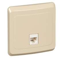 Этюд Кремовый С/У Розетка компьютерная 1-ая кат.5е (RJ45)  KOMC-001K  SE