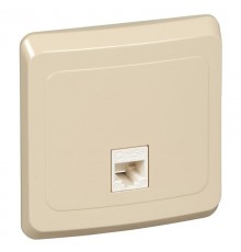 Этюд Кремовый С/У Розетка компьютерная 1-ая кат.5е (RJ45)  KOMC-001K  SE