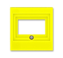 ABB Levit Жёлтый / дымчатый чёрный Накладка для розеток USB / HDMI / VGA Жёлтый  5014H-A00040 64  2CHH290040A4064  ABB