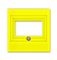 ABB Levit Жёлтый / дымчатый чёрный Накладка для розеток USB / HDMI / VGA Жёлтый  5014H-A00040 64  2CHH290040A4064  ABB