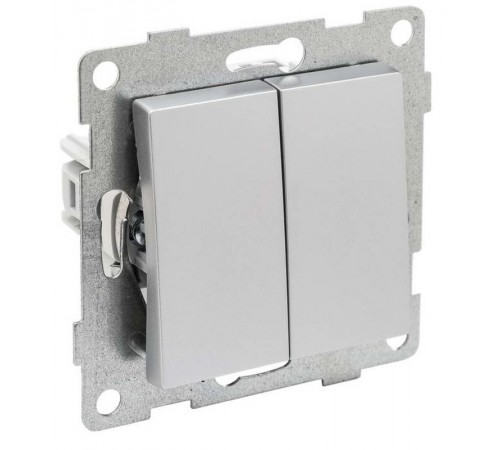 Ugra Выключатель 2кл., СУ , 10А, 250В, серебро  С11В2-004  GUSI Electric