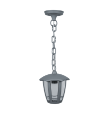Светильник садово-парковый NOF-P09-GR-IP44-E27 (6 граней подвесной серый)  80467   Navigator