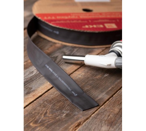 Термоусаживаемая трубка ТУТ нг 25/12,5 черная рулон PROxima  tut-25-b  EKF