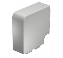 Крышка плоского угла кабельного канала WDK 60x130 мм (ПВХ,светло-серый) (WDK HF60130LGR)  6183433  OBO Bettermann