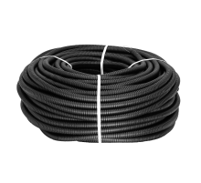 Труба гофр. ПНД Plast с зондом d16мм (25м.) черная EKF PROxima   tpnd-16-25m   EKF