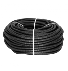 Труба гофр. ПНД Plast с зондом d16мм (25м.) черная EKF PROxima   tpnd-16-25m   EKF