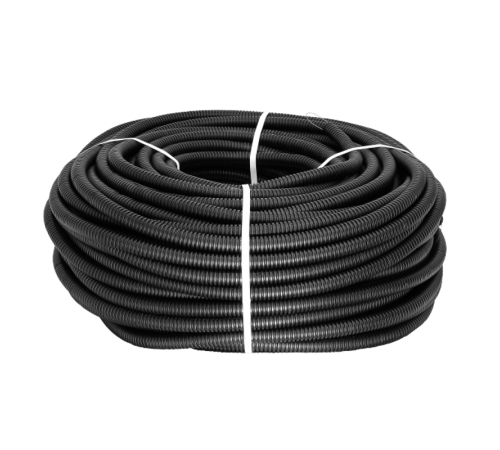 Труба гофр. ПНД Plast с зондом d16мм (25м.) черная EKF PROxima   tpnd-16-25m   EKF