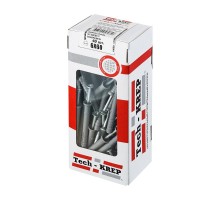 Дюбель-гвоздь 6х60 пот. манжета (полипропилен) (40 шт) - коробка с ок ( 0,205 кг)  112712  Tech-KREP