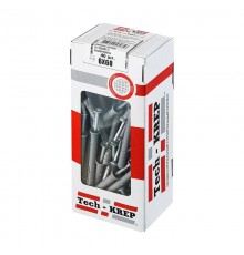 Дюбель-гвоздь 6х60 пот. манжета (полипропилен) (40 шт) - коробка с ок ( 0,205 кг)  112712  Tech-KREP