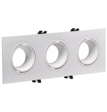 Светильник 4103 встраиваемый 3хMR16 квадрат пласт. белый  LT-UVB0-4103-GU05-3-K01  IEK