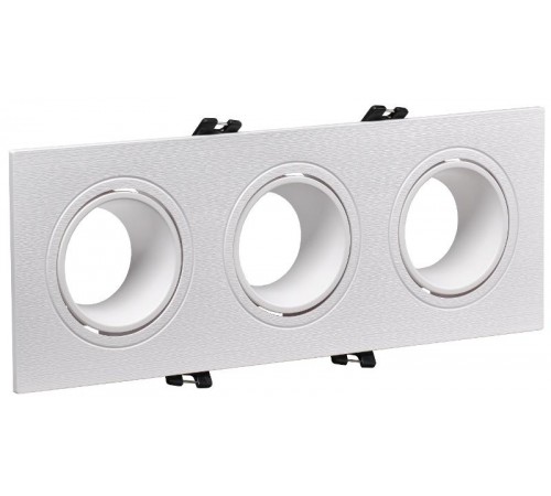 Светильник 4103 встраиваемый 3хMR16 квадрат пласт. белый  LT-UVB0-4103-GU05-3-K01  IEK