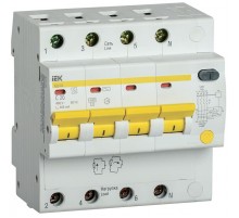 Выключатель автоматический дифференциального тока АД14S 4п 20А C 300мА тип AC (5 мод)  MAD13-4-020-C-300  IEK