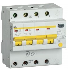 Выключатель автоматический дифференциального тока АД14S 4п 20А C 300мА тип AC (5 мод)  MAD13-4-020-C-300  IEK