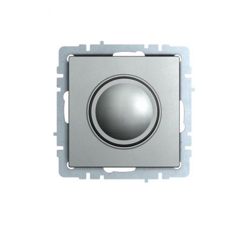 BRITE Светорегулятор поворотно-нажимной 600Вт СС10-1-0-БрС сталь   BR-D20-0600-K46  IEK