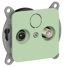 FLITE Розетка 2-ая TV+SAT экр. оконечная РТВс-2-1-1-ФлФ фисташковый  FI-AF23-O-K93  IEK