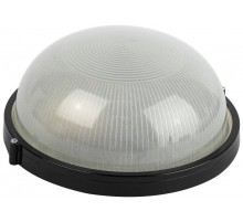 Светильник для ЖКХ под лампу НБП 03-100-001 Акватермо алюминий/стекло IP54 E27 max 100Вт D240 круг черный   Б0063908  ЭРА