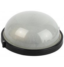 Светильник для ЖКХ под лампу НБП 03-100-001 Акватермо алюминий/стекло IP54 E27 max 100Вт D240 круг черный   Б0063908  ЭРА