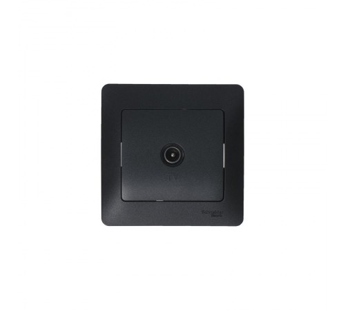 Glossa Антрацит TV Розетка оконечная 1DB  GSL000791  SE