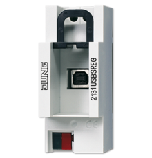 USB-интерфейс, совместимо с KNX Data Secure, монтаж на DIN-рейку, 2 модуля; KNX  2131USBSREG  Jung